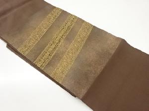 引箔変わり横段模様刺繍名古屋帯